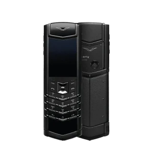 Signature V Stainless Steel Phone – Pure Black